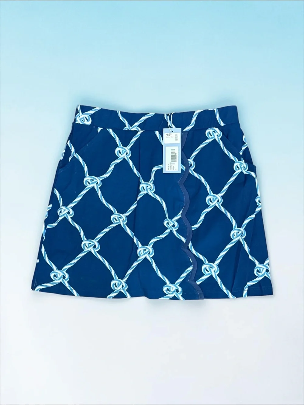 Ana Clare Kassie skort holonia Navy Rope-Print Women’s Skort. NEW